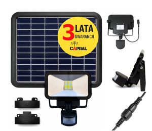 Lampa Solarna z Cz. Ruchu i Zmierzchu ZIMOWA z Blokadą Ustawienia Panela 
