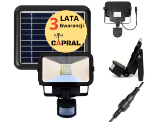 Lampa Solarna Z Czujnikiem Ruchu i Zmierzchu Multifunkcyjna Mocna